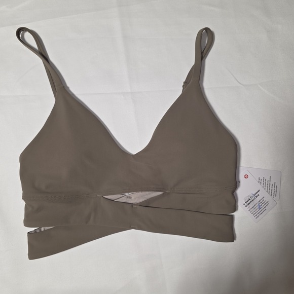 lululemon athletica Other - NWT Lululemon Still Now V-Neck Crossover Underband Bra Green Size 2